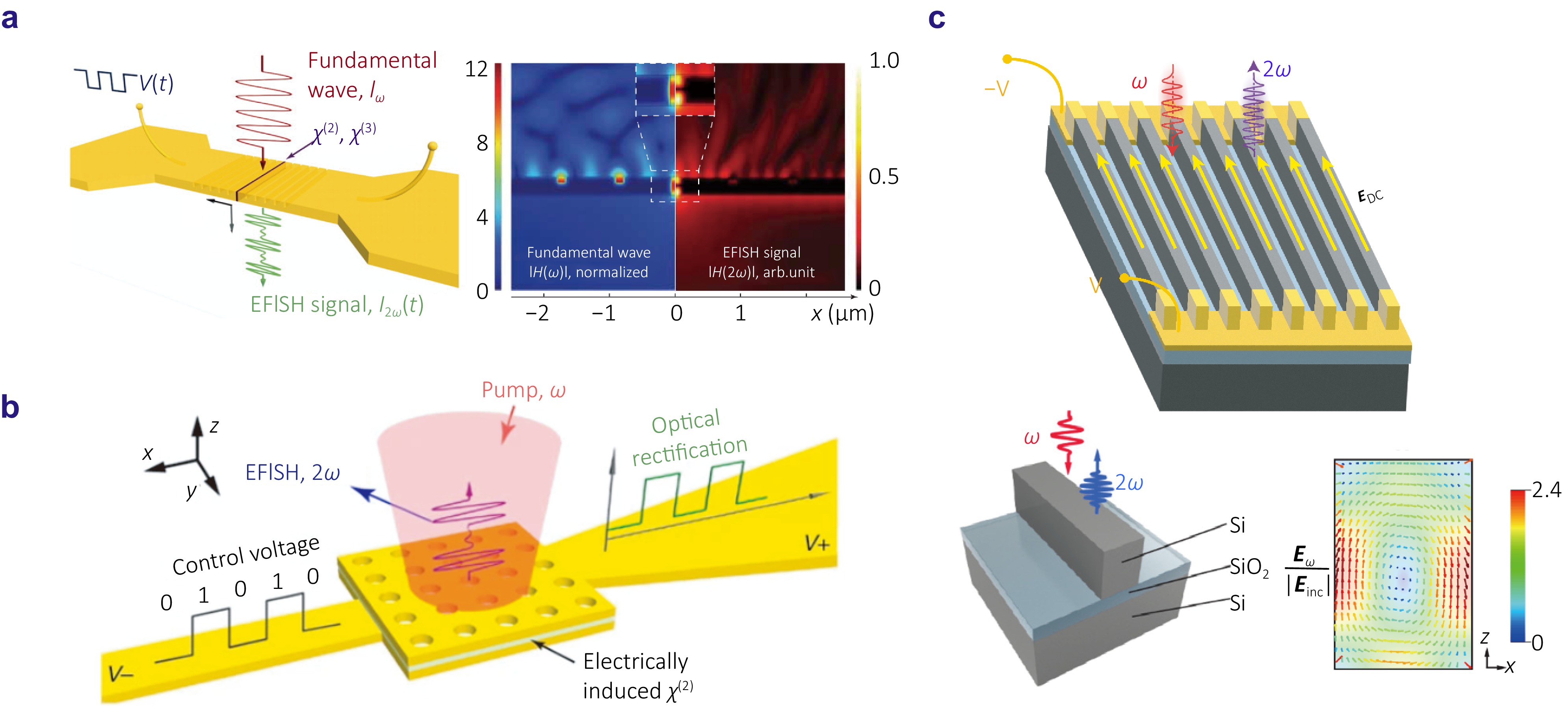 Electric-field-induced second-harmonic generation