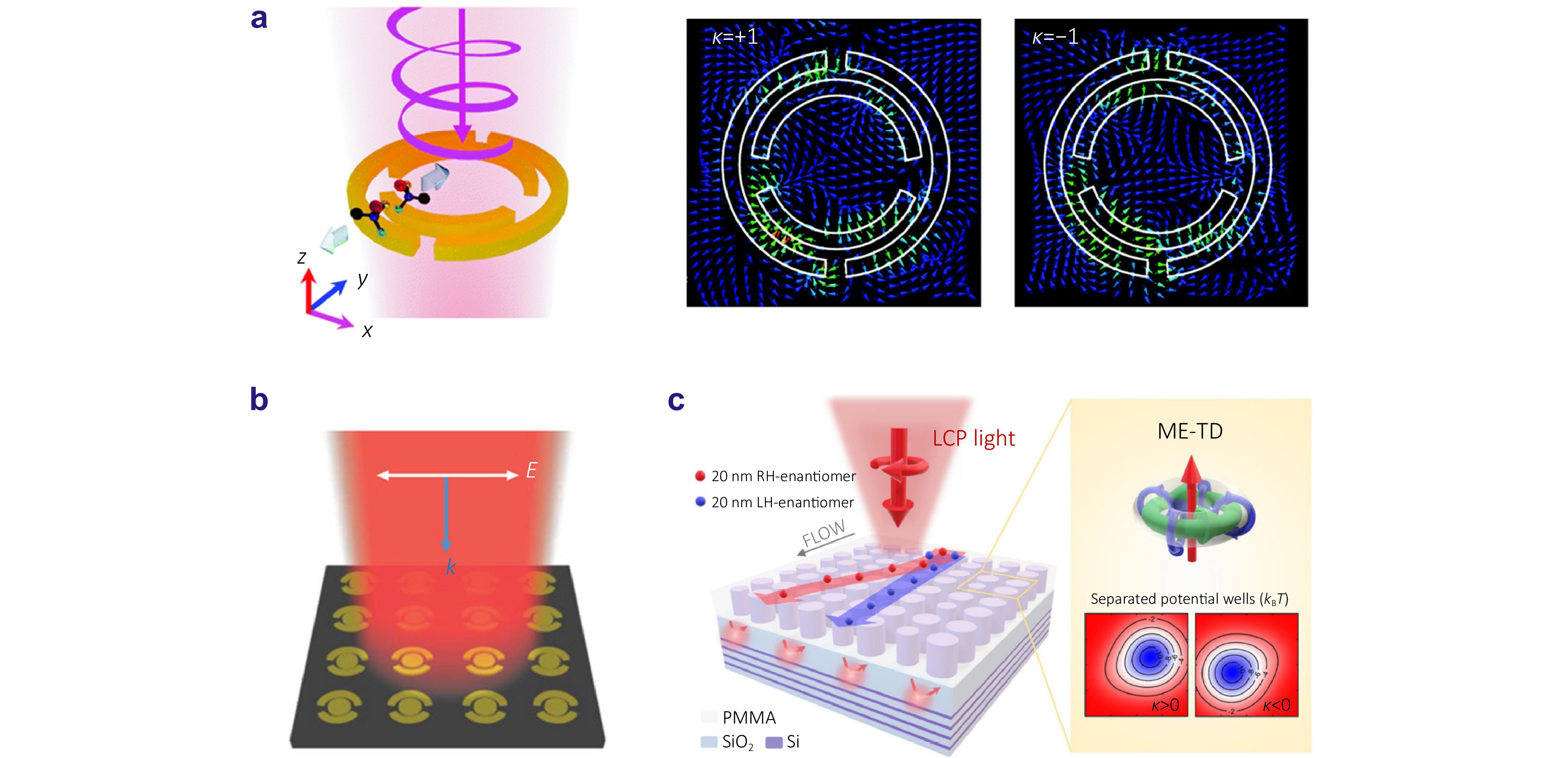 Emerging optical techniques for sorting and detection of chiral